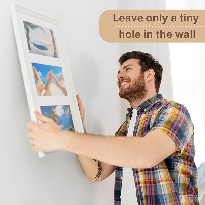 50pcs Gold Thumb Tacks for Picture Hangers - Heavy Duty Push Pins, Double Headed Thumbtacks for Hanging, Metal Wall Tacks, Pins, Nails, Hooks (Gold)