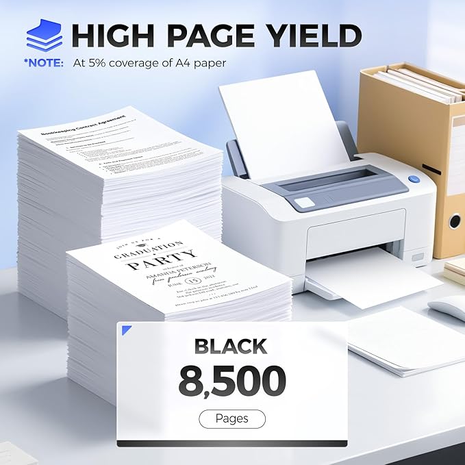 51B1H00 Toner Cartridge（Black with chip High Yield） Replacement for Lexmark 51B1000 51B1H00 Compatible with Lexmark MS317DN MS417DN MS517DN MS617DN MX317DN MX417DE MX517DE MX617DE Laser Printer Ink