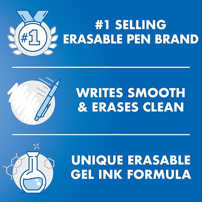Pilot, FriXion Light Pastel Erasable Highlighters, Chisel Tip, Pack of 14, Assorted Colors
