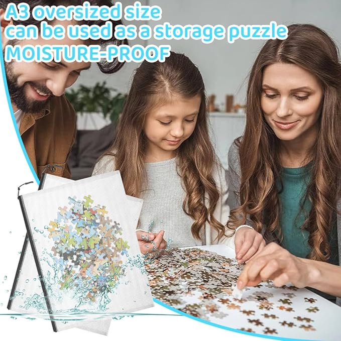 24pcs Mesh Zipper Pouch Bags, Large A3 17x12 Inches Reusable Bags Puzzle Storage Organizer Black Multipurpose for Travel Board Games School Office Supplies and Home Classroom Organization