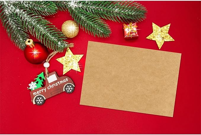 5.5x8.5 Blank Cardstock Paper (Set of 50) Plain Kraft Cards - 80lb Flat Cards Stock Printer Paper for Make Your DIY Invitations, Note, Greeting, Table Cards - Writing, Stamping, Drawing, Painting