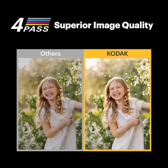 KODAK Dock Plus 4PASS Instant Photo Printer, 4x6 inches, 90 Sheets Bundle