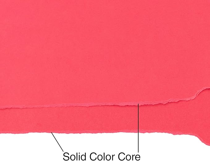 Cardstock 8.5 x 11 Paper Pack - 65lb Smooth Card Stock for Crafts, Cardmaking, Printers - 100 Scrapbook Sheets, 5 Assorted Colors - Double Sided with Solid Core, Primary