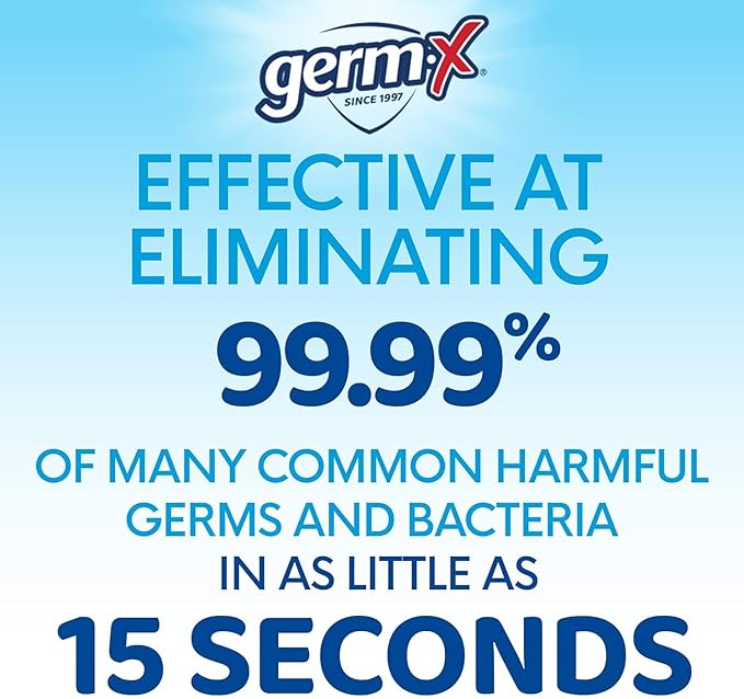 Germ-X Advanced Single-Use Hand Sanitizer Wipes, 20 Soft Wipes, Non-Drying Hand Sanitizer, Instant No Rinse Formula, Back to School Supplies, 70% Alcohol-Based Moisturizing Hand Sanitizer (Pack of 10)