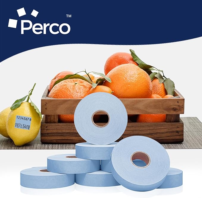 Blue Pricing Labels for Monarch 1136 Price Gun – 3 Sleeves, 24 Rolls Value Pack - 42,000 Price Marking Labels – with Ink Rolls Included