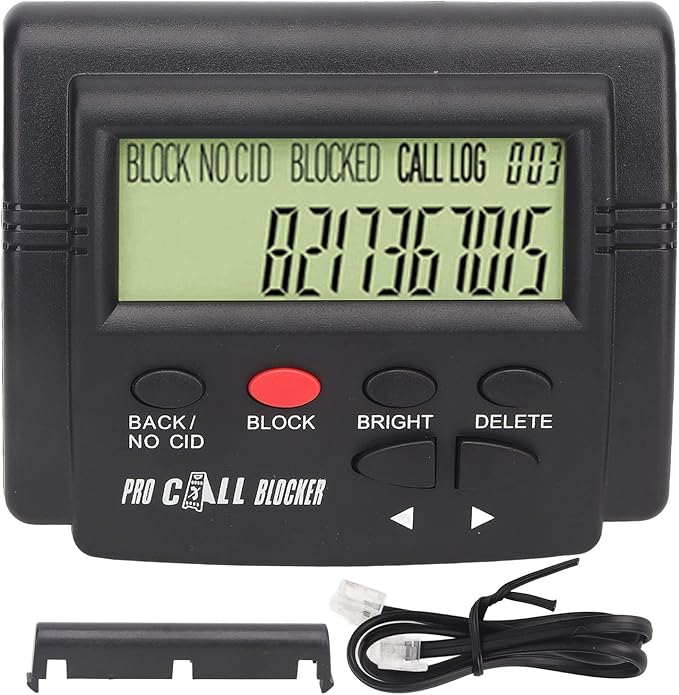 Call Blocker for Landline Phones, Caller ID Box Call Blocking Device with LCD Display - Stop Unwanted Calls, Robocalls, Spam, Telemarketers
