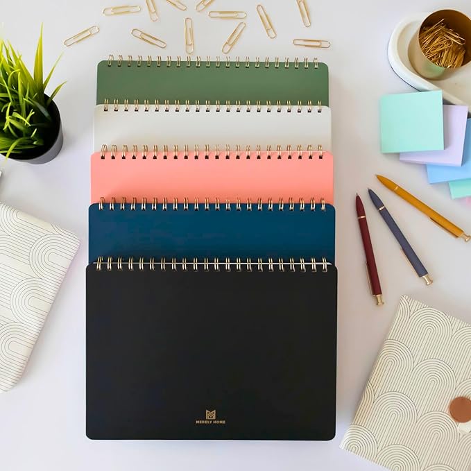 Undated Weekly Planner | 8.25” x 11.75” Work To-Do Notebook | ADHD Academic Organizer | Multi-Layout | Men and Women Planner | College Supplies | Evergreen | Landscape Layout