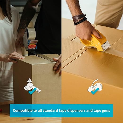 Art3d 24 Rolls Carton Sealing Tape Heavy Duty, 1.88" x 55 yds, 2 mil Thick
