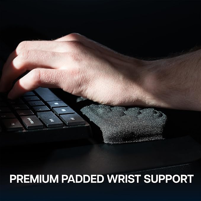 VIVO Premium Adjustable Computer Keyboard and Mouse Platform Tray, Ergonomic Under Table Desk Mount Drawer with Padding, Black, MOUNT-KB27P-B