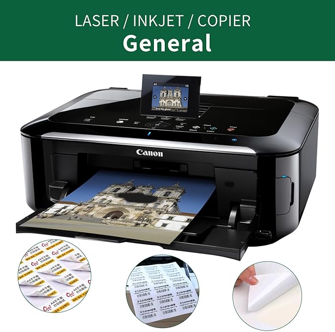 3 Inch Round Labels Printable White Matte,40 Sheets,6 Circles per Sheet,Circle Stickers 3 Inch for Laser/Inkjet Printers,3 Circle Labels,3" Diameter, Letter Size