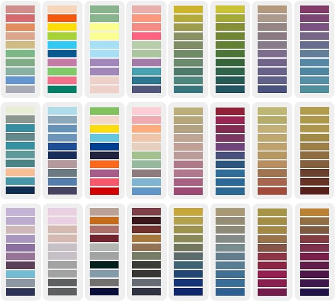 4800pcs Book Annotation Tabs, Sticky Book Tabs for Annotating, Morandi Sticky Notes for Binder, Page Markers, Multi-Colored Writable and Repositionable Annotation Supplies