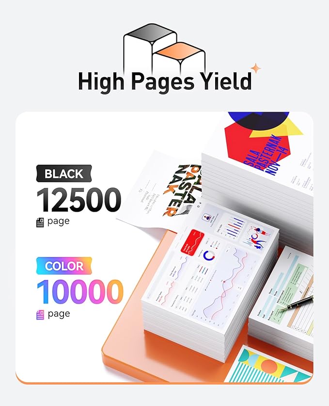 508X 508A Toner Cartridge Set 4-Pack Replacement for HP 508X CF360X CF361X CF362X CF363X Toner Compatible with HP Color Laserjet Enterprise M553 M552 MFP M577 Series Printer(Black Cyan Magenta Yellow)