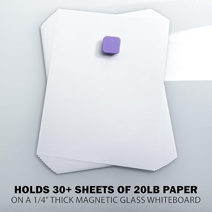 Glassboard Studio MiniBar Magnet - Strong Neodymium Rare Earth Magnets for Fridge, Whiteboard, Locker & Magnetic Glassboards - Ideal for Crafting & Office Use - Strong Fridge Magnets (Spring Green, 4)