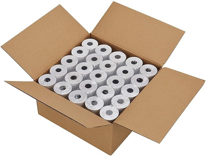 RBHK 2 1/4 x 85' Thermal Paper Rolls Credit Card Paper, 200 Rolls Receipt Paper