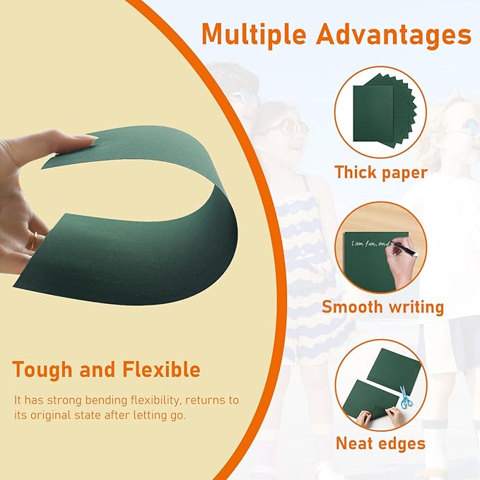 40 Sheets Dark Green Cardstock 8.5 x 11 Craft Paper, 75lb Premium Christmas Green Card Stock for DIY Making Cards, Office Printing, Party, Greeting Cards