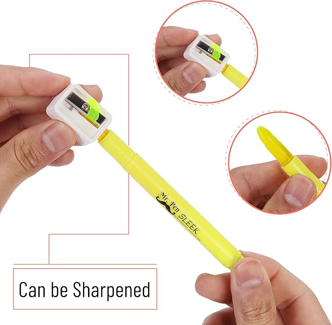 Mr. Pen No Bleed Gel Highlighter, Bible Highlighters, Assorted Colors, Pack of 20, Fluorescent Gel Highlighters