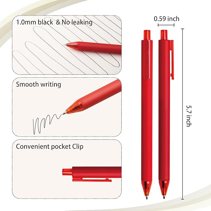 CRYLLIS Pens Bulk, 100Pack Black Pens,Black Ink Ballpoint Pens for Smooth Writing,No Smear,Office Supplies,Back to School Gifts,School Teacher,1.0mm