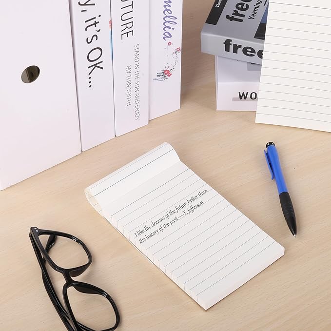 20 Pack Lined Memo Pads 4”x6” Note Pads - 100 Sheets Each Lined Paper Notepad- Small Memo Scratch Pad Writing Pads(Double Sided Printed)