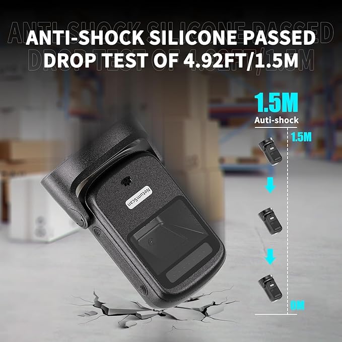 NetumScan Automatic Hands-Free Barcode Scanner - 1D/2D Desktop USB Wired Scanner for Retail Store, Warehouse, Supermarket, POS System, Checkout Counter (Windows/Mac/Linux)