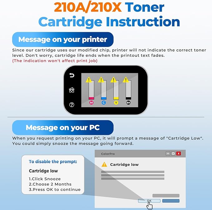 210A Toner Cartridges 4 Pack Color Laser jet Pro MFP 4301fdw Compatible for HP 210A 210X Toner Cartridges Replacement HP210A HP210X for Color Laser Pro 4201dw 4201dn MFP 4301fdn 4301fdw 4301dw Printer