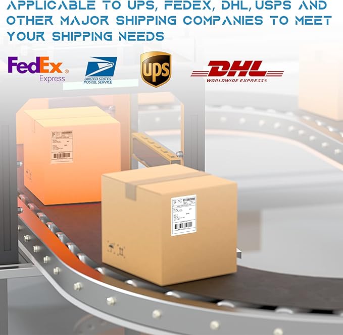 MFLABEL® 40 Rolls of 250 4x6 Direct Thermal Blank Shipping Labels for Zebra 2844 Zp-450 Zp-500 Zp-505