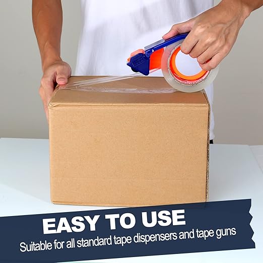 PANDRI Packing Tape, 12 Rolls Heavy Duty Clear Packaging Tape for Shipping Packaging Moving Sealing, 1.88 inches Wide, 65 Yards Per Roll, Total 780 Yards