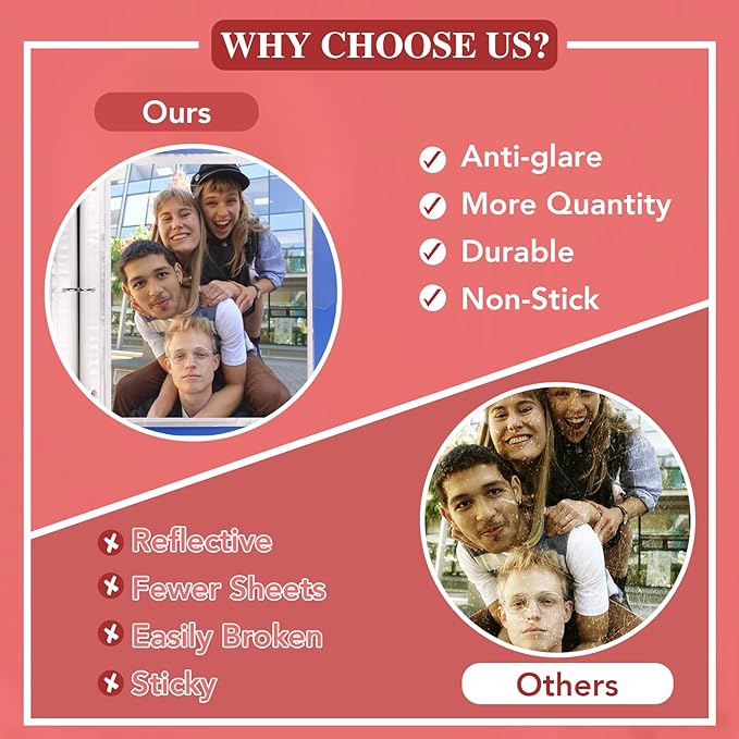 500 Pack Sheet Protectors 8.5 x 11 inch Clear Page Protectors for 3 Ring Binder, Plastic Sleeves for Papers, Document