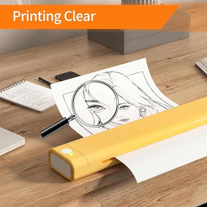Thermal Printer Paper 8.5” x 11”, US Letter Thermal Papers, Continuous Thermal Printer Paper, Multipurpose Thermal Paper for Portable Thermal Printers,JADENS/Itari M08F Printers,200 Sheet.