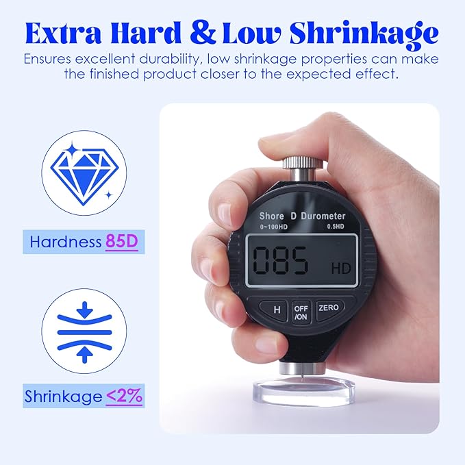 Bsrezn 500g UV Resin Hard with 2 Pairs of Gloves Crystal Clear Premixed Resina UV for Jewelry Making (100g x 5)