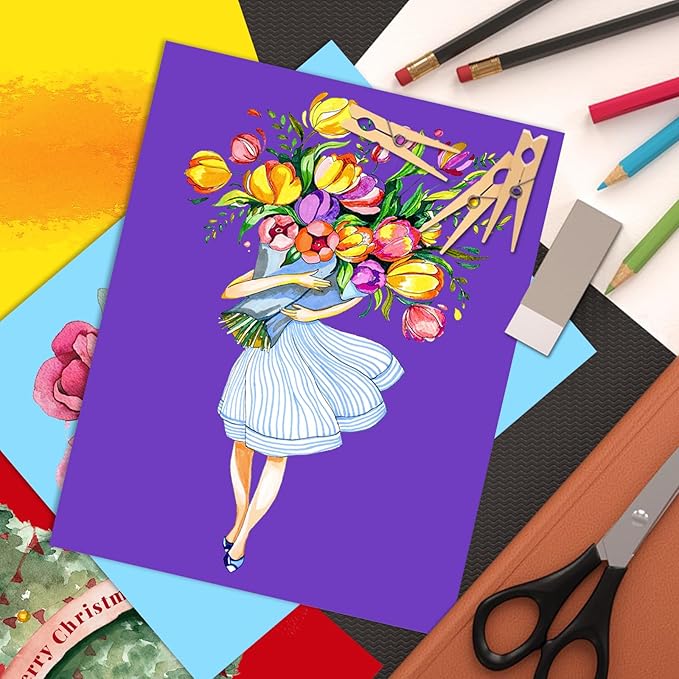 Cardstock 8.5" x 11 ",Cardstock Paper 85 lb/230 gsm,Orange Card Stock for Printer,Drawing,Gift tags,Invitations, Cards etc (Orange, 30 Sheets)