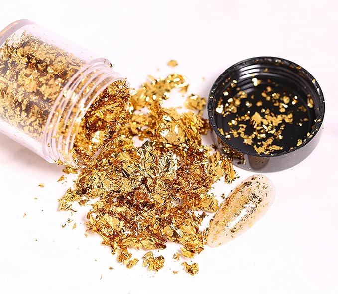 DIYOOHOMY 18 PCS Polymer Clay Cutters and Gold Foil, Making Clay Earring Jewelry Kit Molds Shape Tool Set U Geometrical Circle