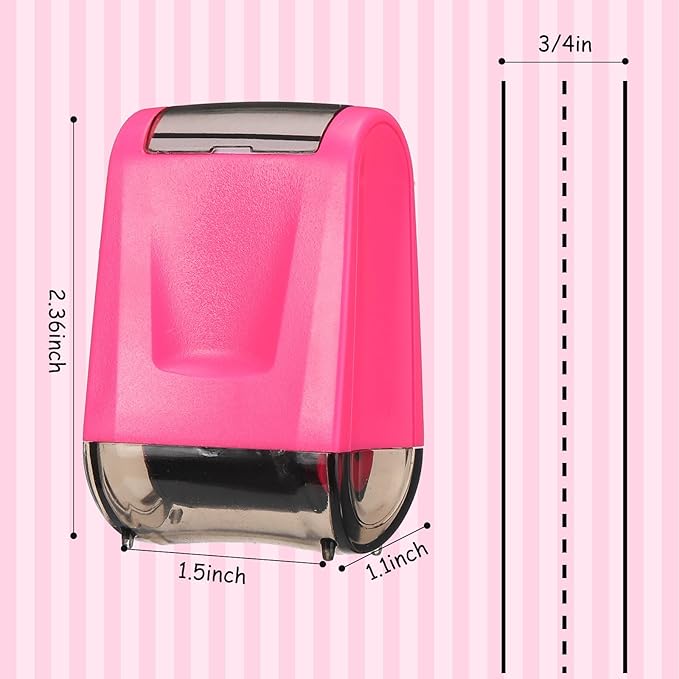 Sherr 2 Handwriting Line Stamp Roller Dashed Handwriting Lines Practice Roller Stamp for Kids, Teachers Kindergarten Education Classroom Back to School Need(2.72 x 2.44 x 1.65 Inch,Green, Pink)