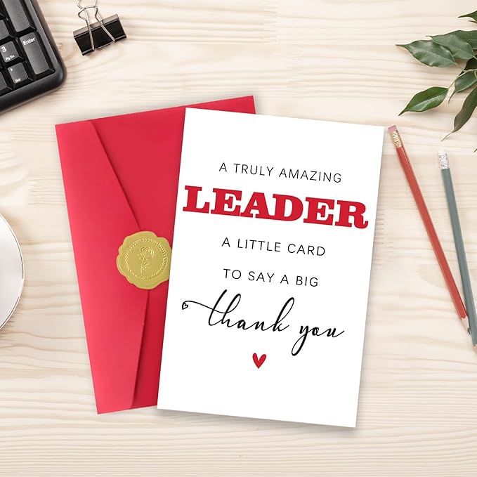 Appreciation Leader Gifts for Men Women, Thank You Cards Gifts for Boss Leaders Manager, Leader Supervisor Retirement Gift