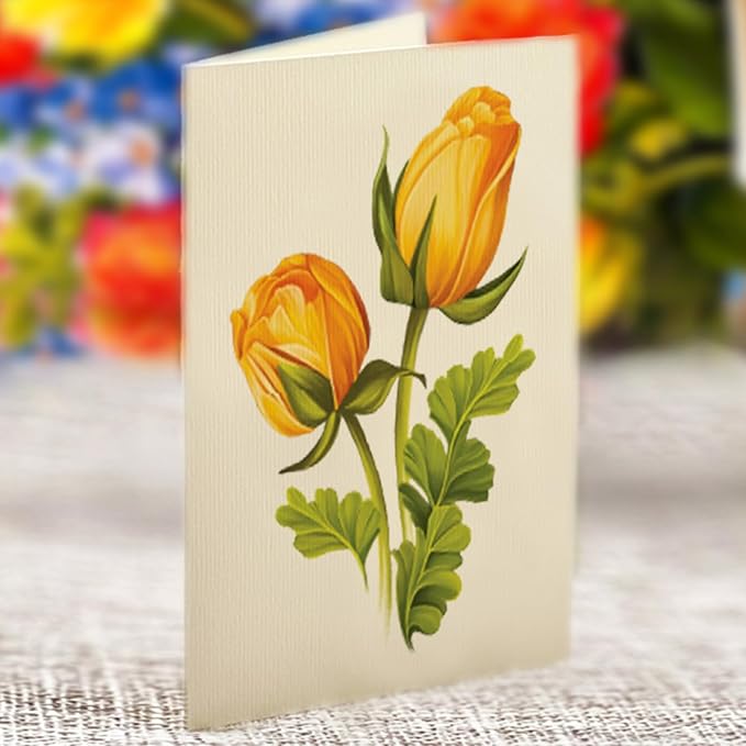 Freshcut Paper Pop Up Cards, Paper Flower Bouquet 3D Popup Greeting Cards with Note Card & Envelope, Birthday Card, Anniversary, Get Well Gifts for Women, 12" Sorbet Roses