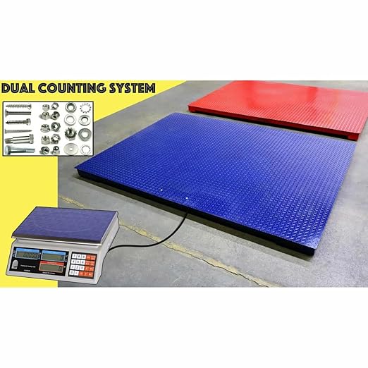 Liberty Scales LS-700-DC Dual Counting Smart Weighing Systems, Size 60" x 84" (5' x 7') - C-Scale (66 lb x .002 lb) / Floor Scale 20.000 lb x 2 lb