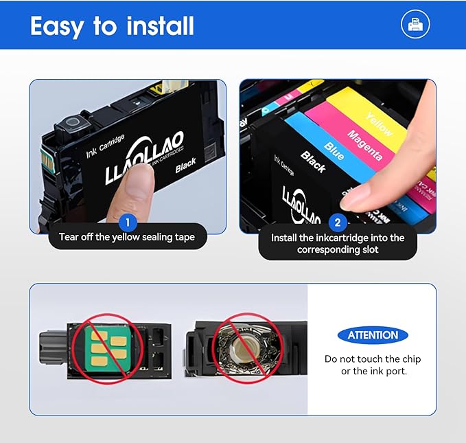 232 Ink Cartridge Remanufactured Replacement for 232xl Ink Cartridges Combo Pack T232 232 Compatible with XP-4200 XP-4205 WF-2930 WF-2950 Printer (3 Black Cyan Magenta Yellow)