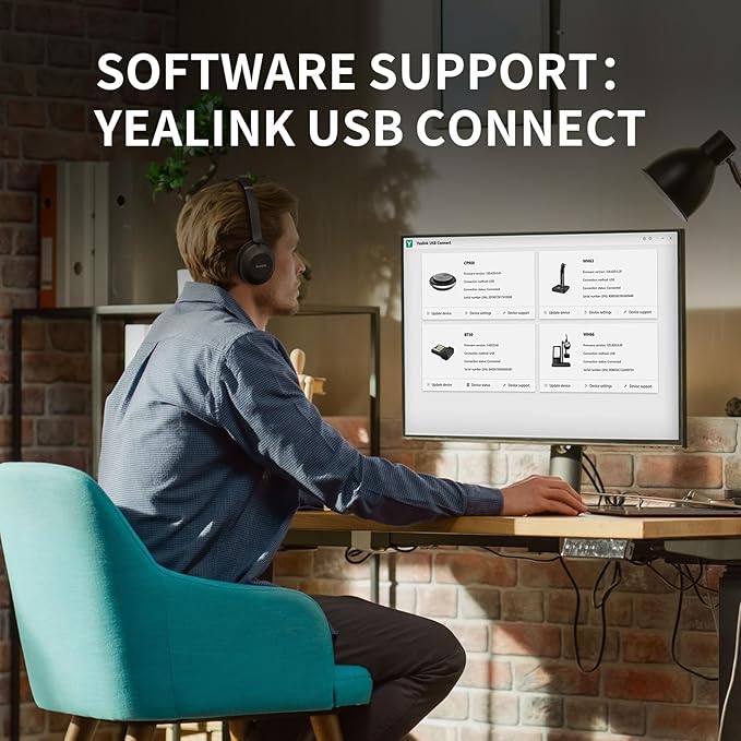 Yealink UH37 Professional USB Headset with Microphone for PC Laptop Noise Cancelling & Volume Control VoIP Skype Teams Online Conference(Mono)(USB-A)