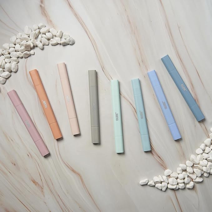 BLIEVE- Aesthetic Bible Highlighters No Bleed Through Assorted Colors, Cute Highlighter Dual Tip For Journaling Supplies And School Accessories, Bible Highlighters And Pens No Bleed (COASTAL DREAM)