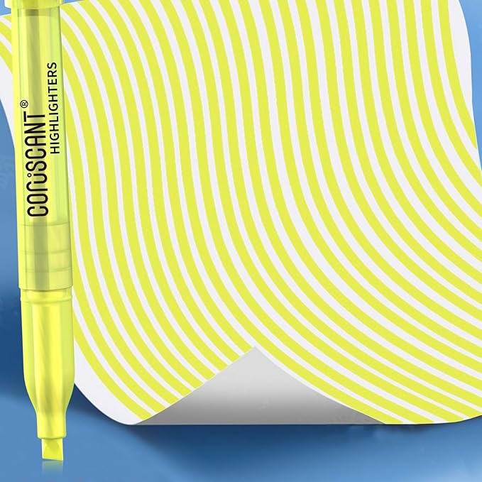 80 packs of highlighters, yellow highlighter, wide chisel tip marking, quick drying, bulk fluorescent pen marking, non-toxic and tasteless, suitable for schools offices and home.