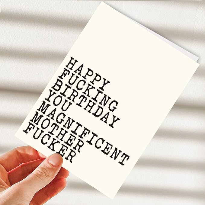 Hqulpr-Funny Rude Birthday Cards For Men, Birthday Cards For Men Funny Unique, Funny Adult Birthday Cards For Men, Funny Happy Birthday Card For Best Friend, Him, Brother, Husband