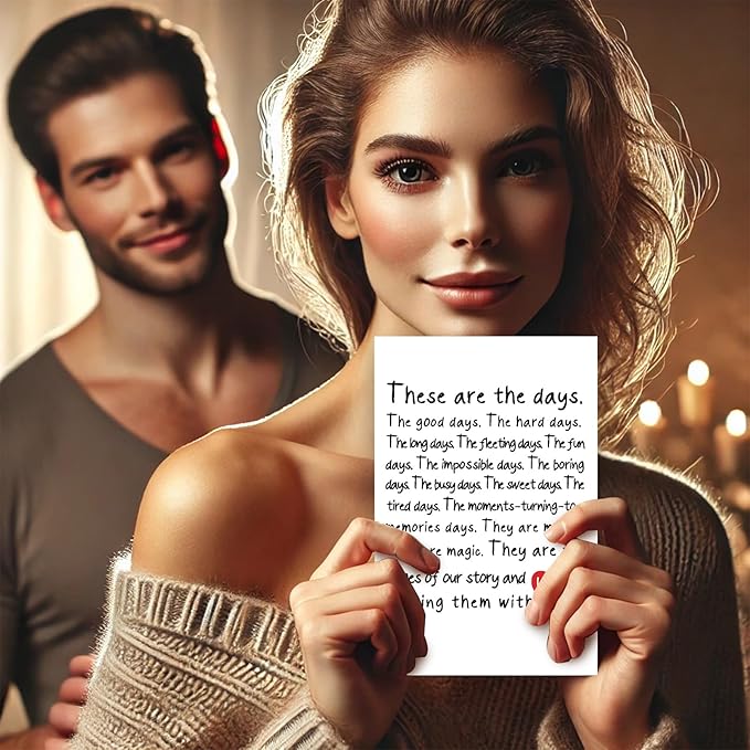 Valentines Day Card for Him Her, Romantic Valentines Day Card for Husband, Valentine's Day Card Gifts for Boyfriend, Anniversary Card Gifts for Men, Birthday Cards for Women, Love Card