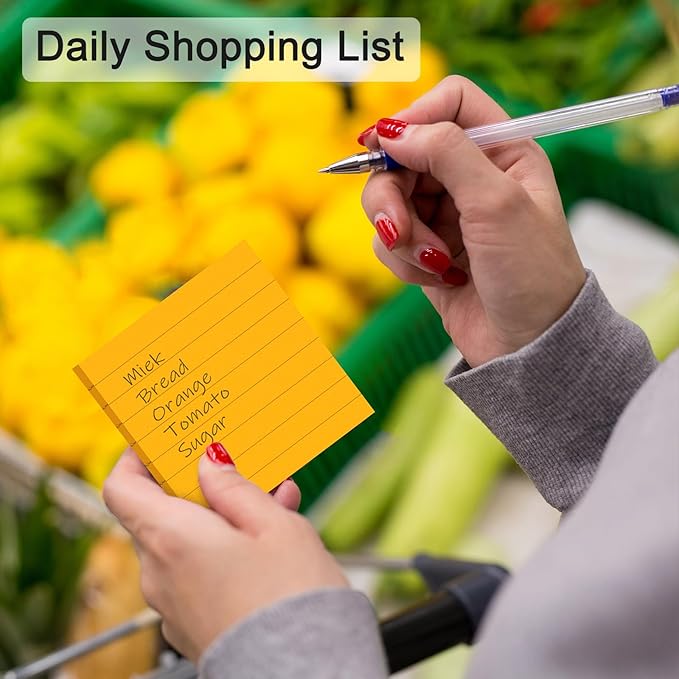 64 Pack 3840 Sheets Pop Up Sticky Notes Lined 3x3 inch Self-Stick Notes Pads Post Lined Sticky Note Pads Accordion Pop Up Notes Refill for Dispenser Home Office School, 80 Sheets/pad (Bright Color)