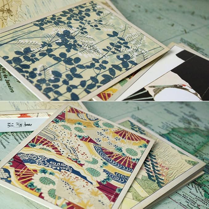 HOSTEESSCHOICE Vintage Art Postcards set of 30 Post card of Japanese Artist Korin Furuya Art Sea variety pack Famous Painting Scenery,4 x 6 Inches