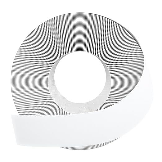 GSCIT Club White Edge Banding, 1 1/2 inch x 25ft Melamine Edge Banding with Hot Melt Adhesive Preglued Cabinet Edge Banding Flexible White Veneer Edging