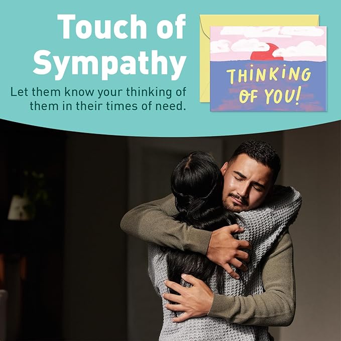 Sweetzer & Orange S&O Fun Thinking of You Cards with Envelopes - Colorful Notes Pack of 24 Box - Blank Inside Encouragement Cards with Covers- Bulk Boxed Greeting sheets in various Designs-4x5.5"