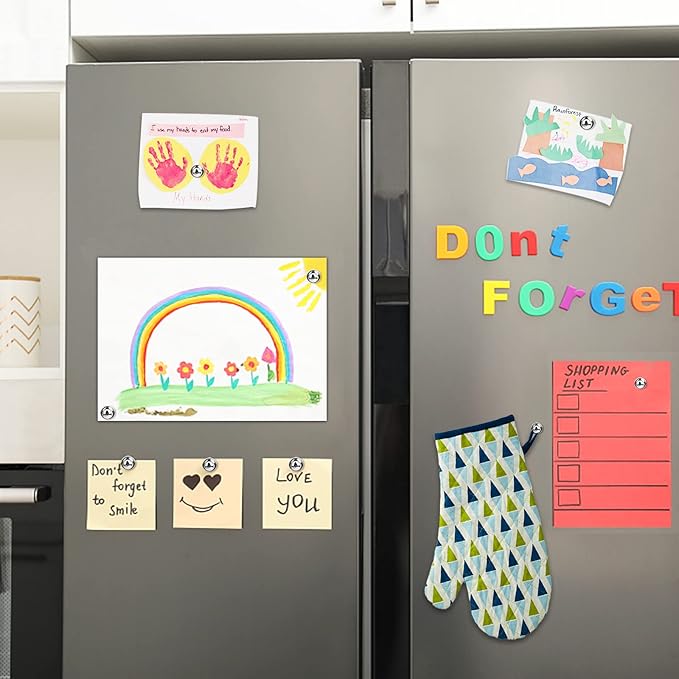 LOVIMAG Magnets for Whiteboard, 40pcs Strong Refrigerator Magnets, Neodymium Fridge Magnet,Small Push Pin Magnets for Whiteboard, Fridge, Office, Classroom and Map Magnets