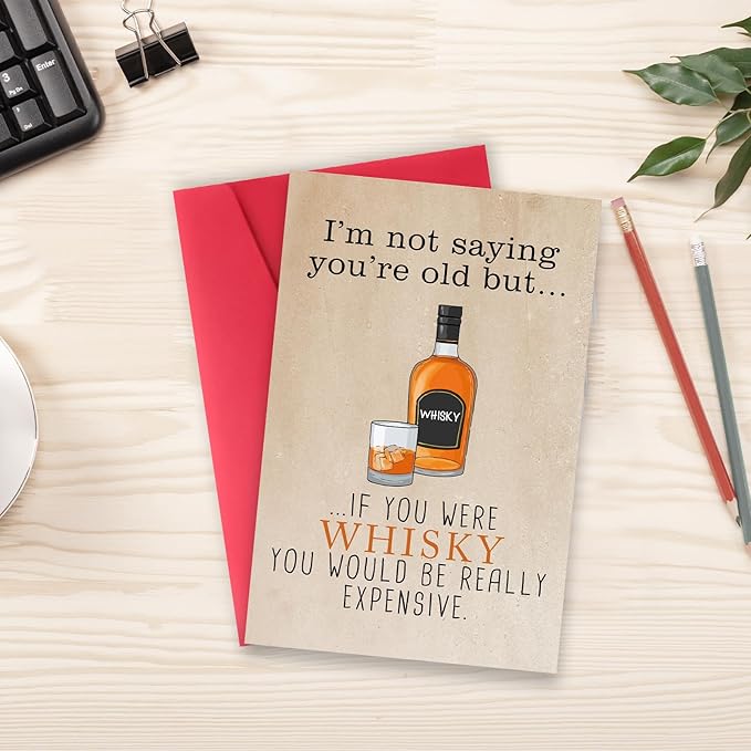 Funny Birthday Cards for Men, Gifts for 40th 50th 60th 70th 80th Mens Birthday Ideas, Dad Bday Cards, Gifts for Him