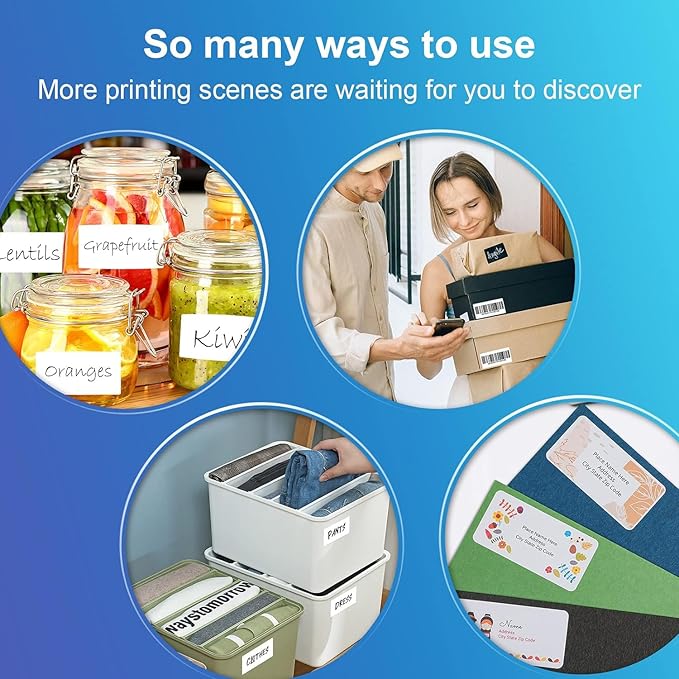 2” x 4” Shipping Address Labels, 5000 Count Adhesive Stickers Labels for Laser/Inkjet Printer, 10 per Page [Paper 8.5" x 11"] Printable Mailing Labels