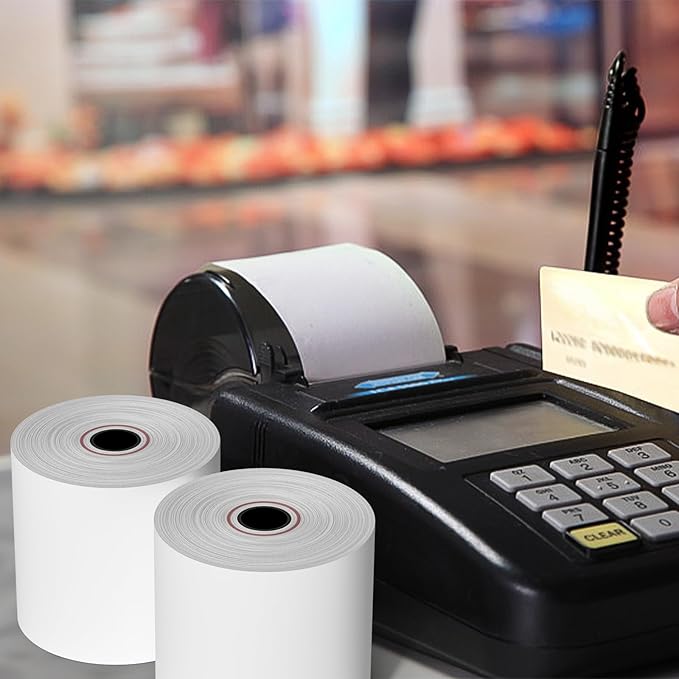 MPRT 5 Rolls 2 1/4" x 165' Thermal Paper, BPA Free Receipt Paper, Cash Register POS Receipt Paper