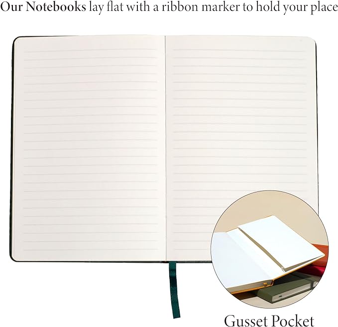 Hardcover Ruled Journal with Thick 100 gsm College Ruled Paper A5 size (8.3 inches x 5.4 inches) - Daily Writing Notebook Journal for Travel, School and Office Use - Diary Journal for Women and Men - Red